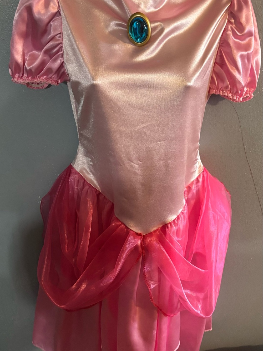 Princess Costume Dress with Jewel Accent. Crown included. Adult costume.